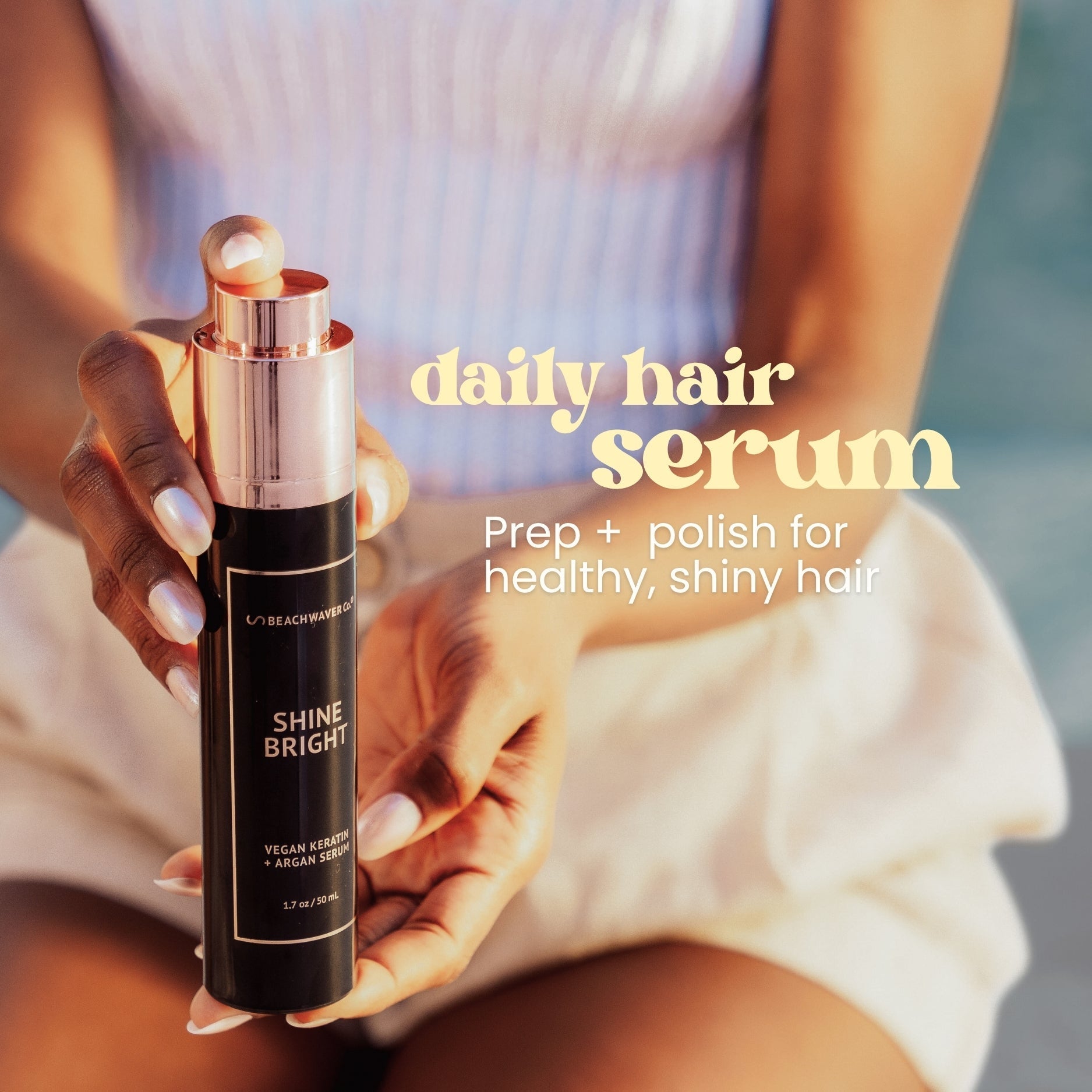 Shine Bright Vegan Keratin + Argan Serum